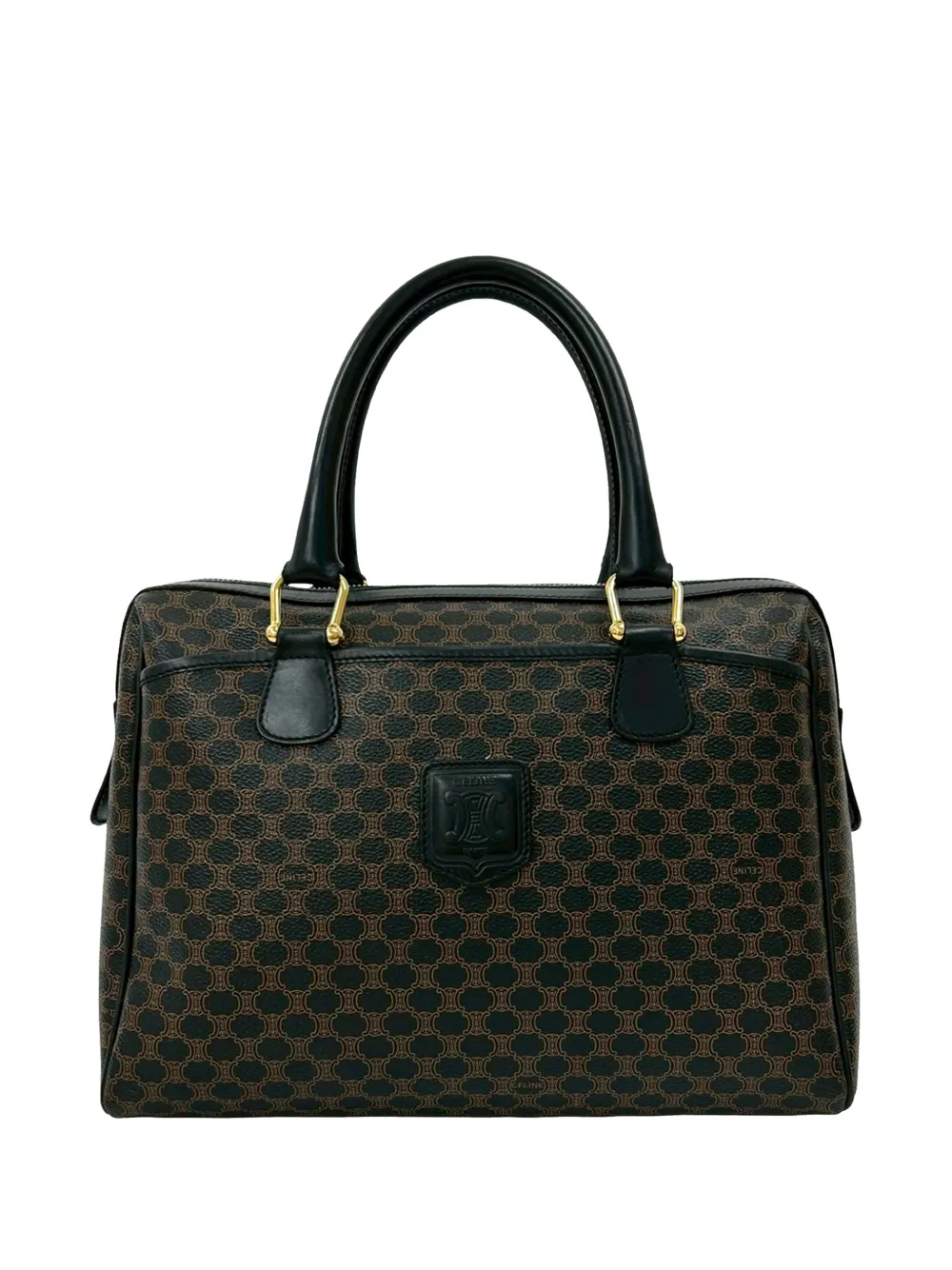 Celine Pre-Owned 1997 Macadam Coated Canvas handbag - Marrone