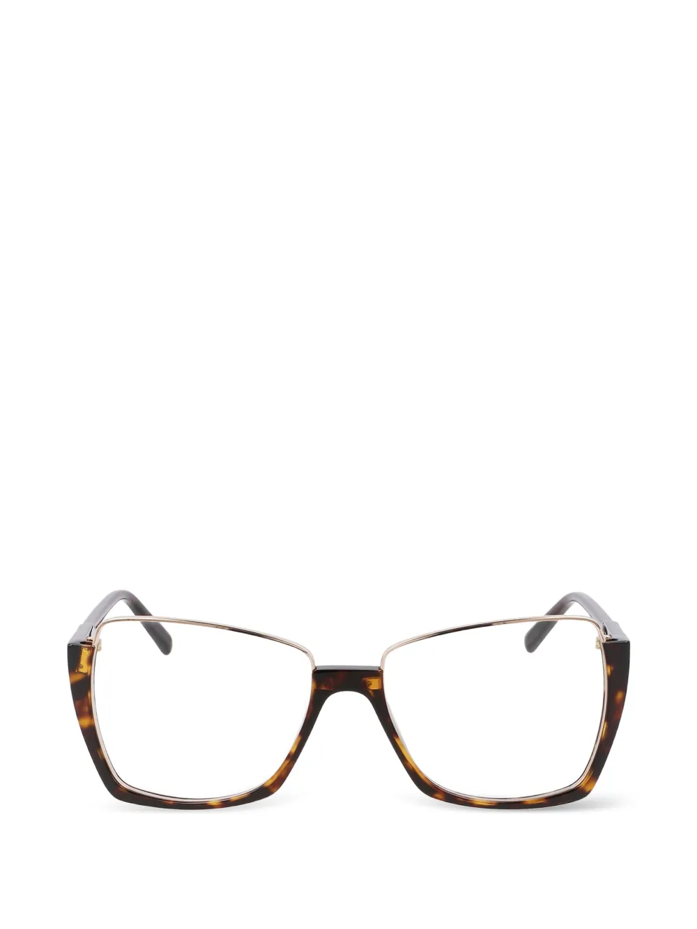 Karl Lagerfeld Cat-Eye-Brille in Schildpattoptik - Braun