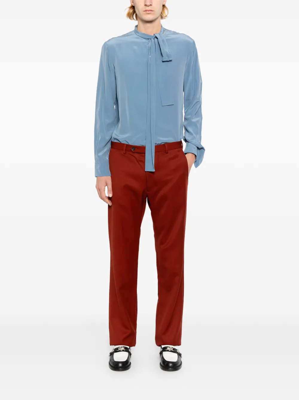 Valentino Garavani Geplooide pantalon Rood