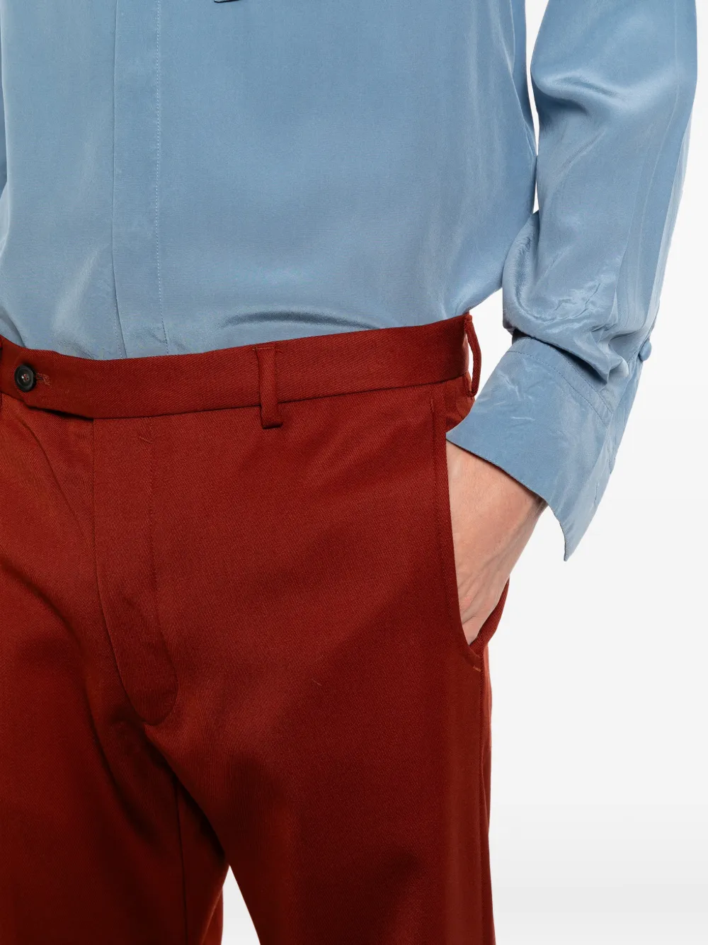 Valentino Garavani Geplooide pantalon Rood