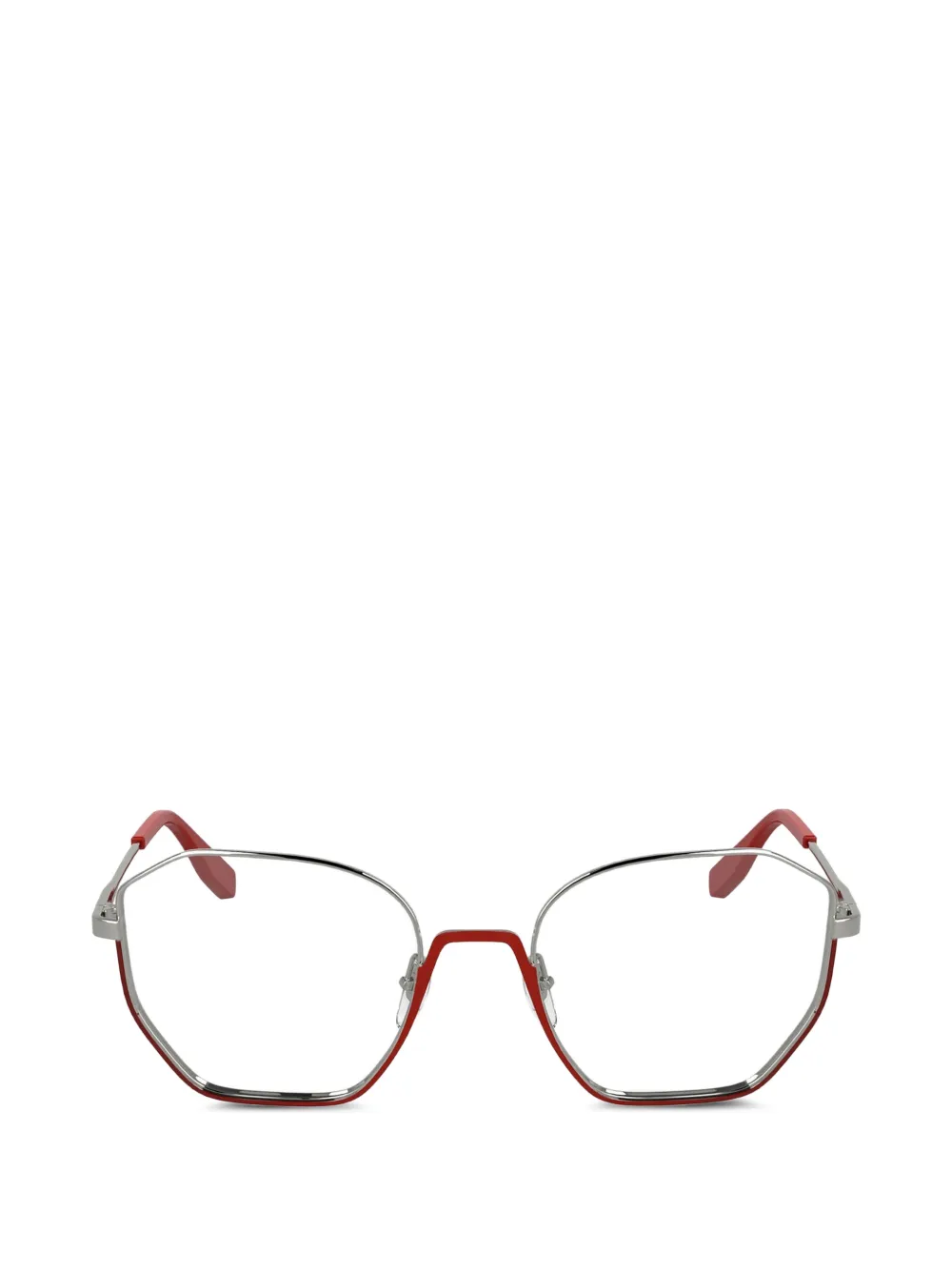 Karl Lagerfeld Brille mit geometrischem Gestell - Silber