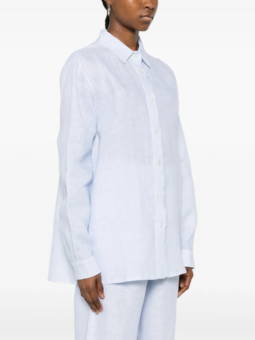  Riviera Camisa Con Botones - Azul 