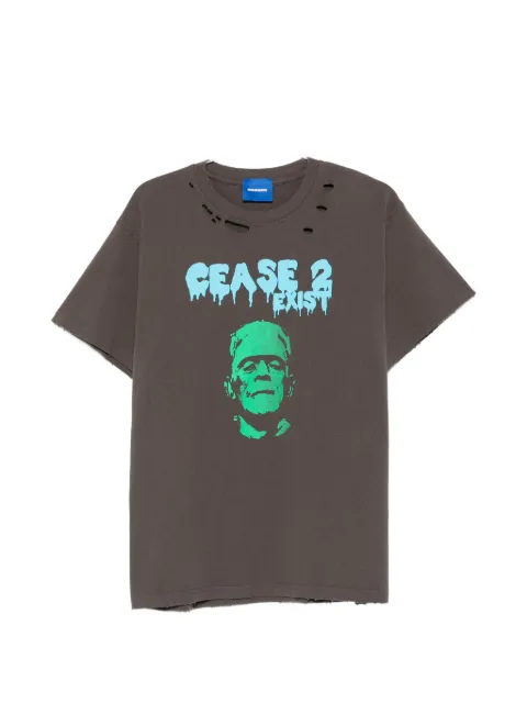 DAGGER graphic-print distressed T-shirt