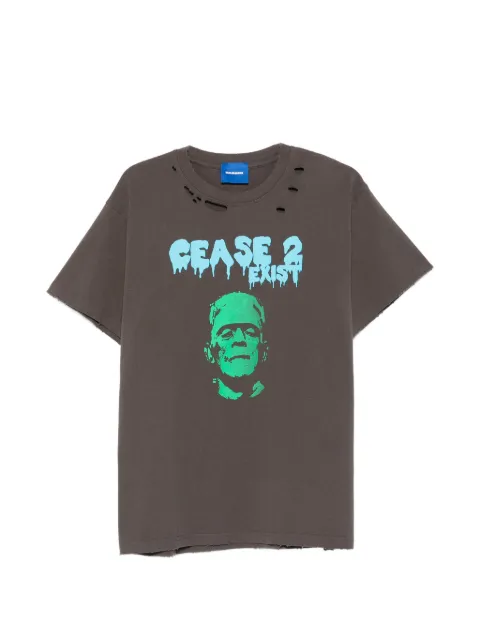 DAGGER graphic-print distressed T-shirt