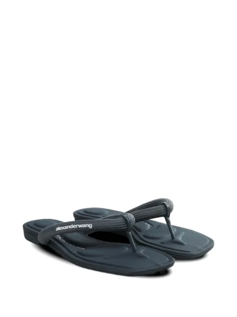 Alexander Wang Jenna logo-print thong-strap