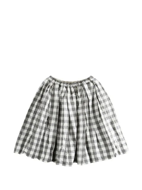 Comme des Garçons TAO falda con motivo de cuadros gingham