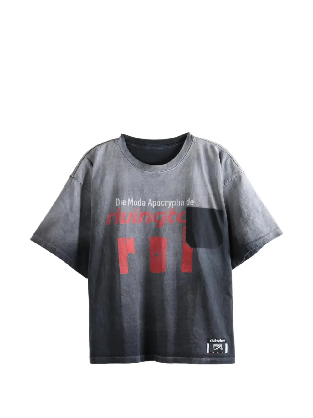RRR123 graphic-print pocket T-shirt - Nero