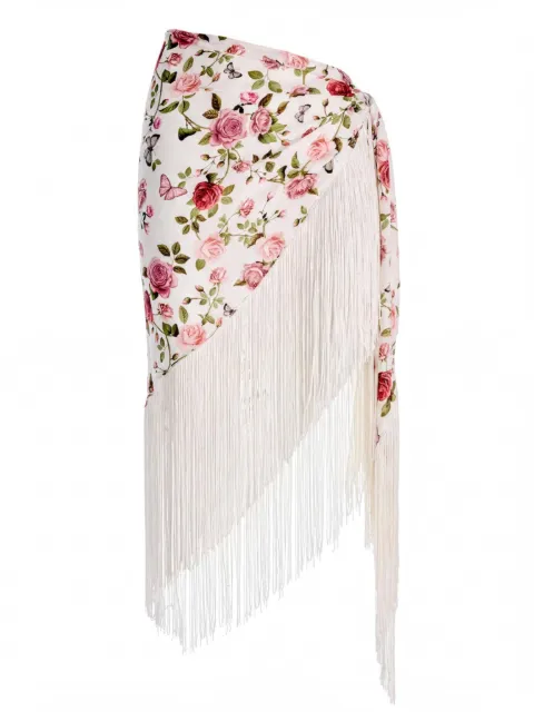alice + olivia Mesha floral-print scarf