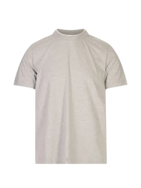 Peserico contrast-trim short-sleeved T-shirt