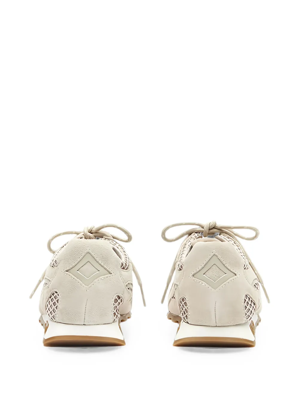 Ash Net Country sneakers met mesh inzetstuk en vlakken Beige