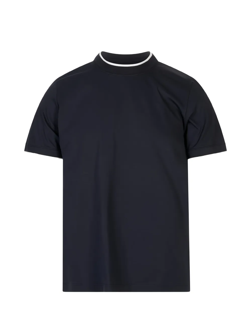 Peserico contrast-trim T-shirt - Blu