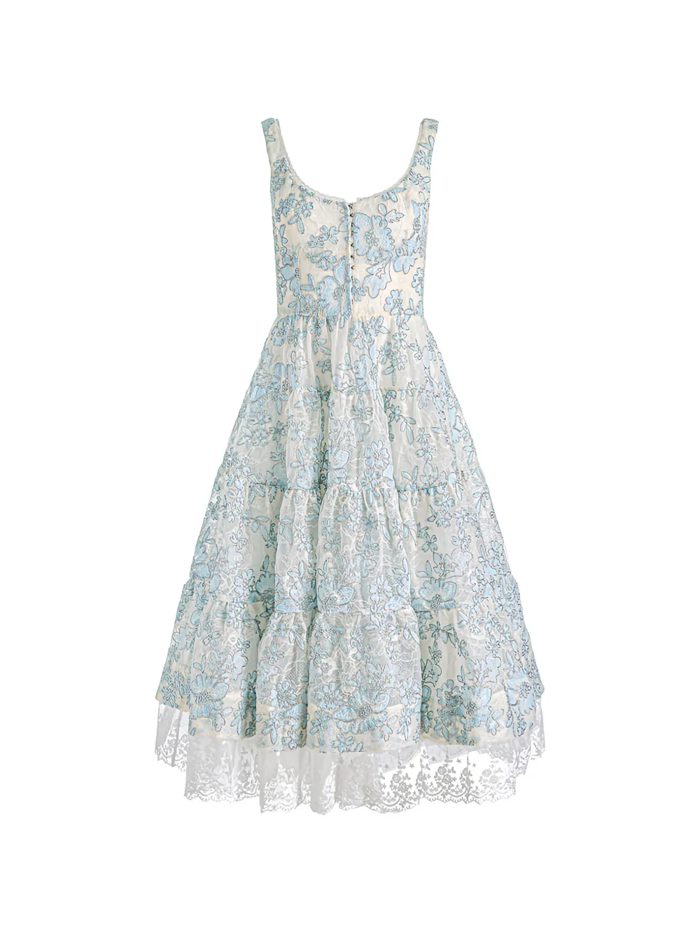 alice + olivia Charlotte embroidered lace dress - Toni neutri