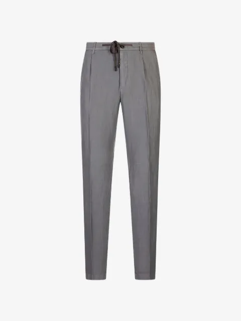 Peserico pantalones plisados con cordones en la pretina