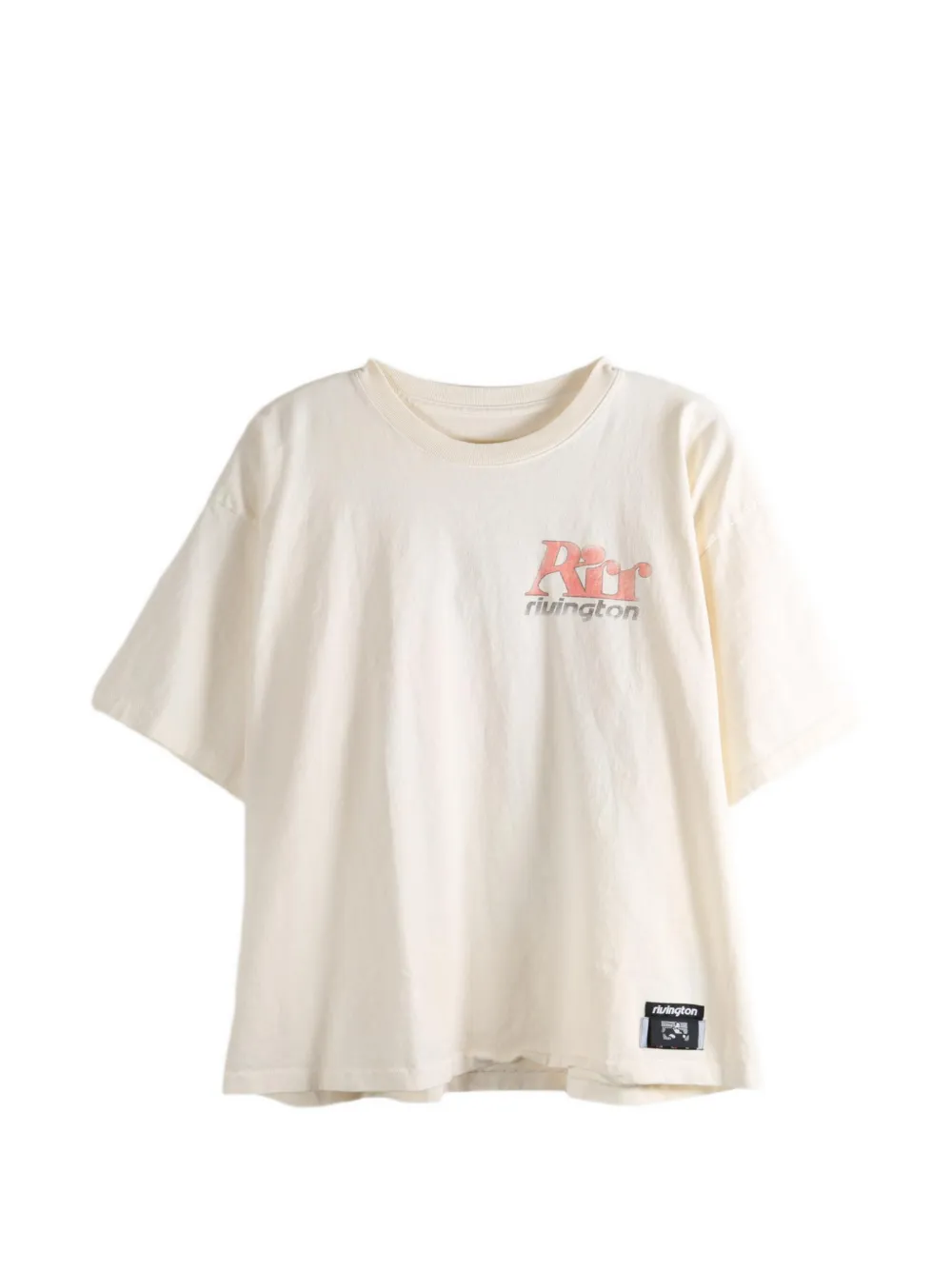 RRR123 logo-print T-shirt - Bianco