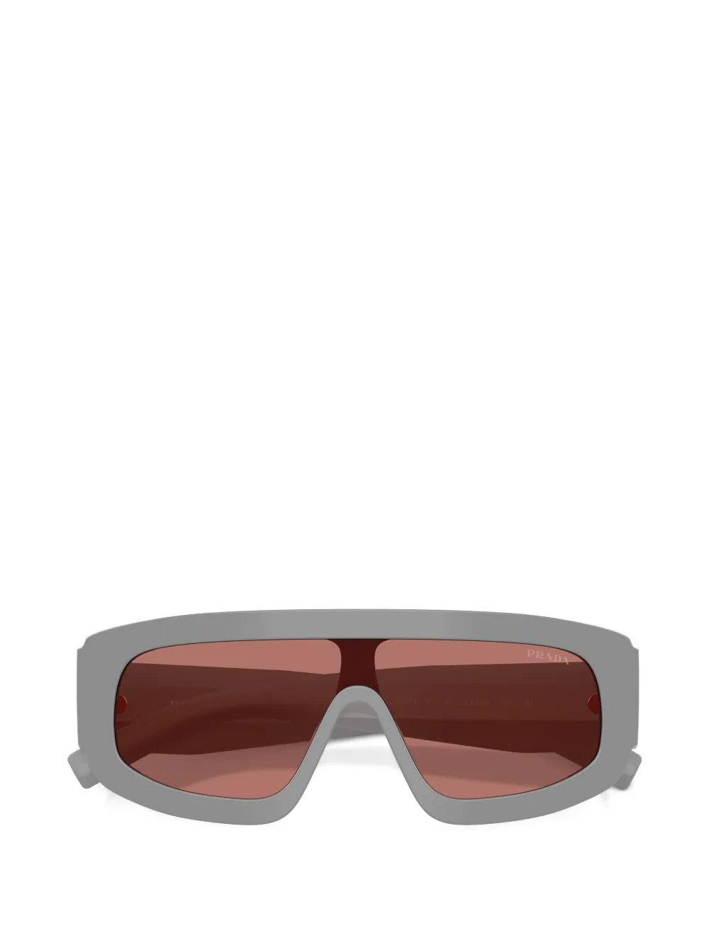 Prada Eyewear Zonnebril met schild montuur Grijs