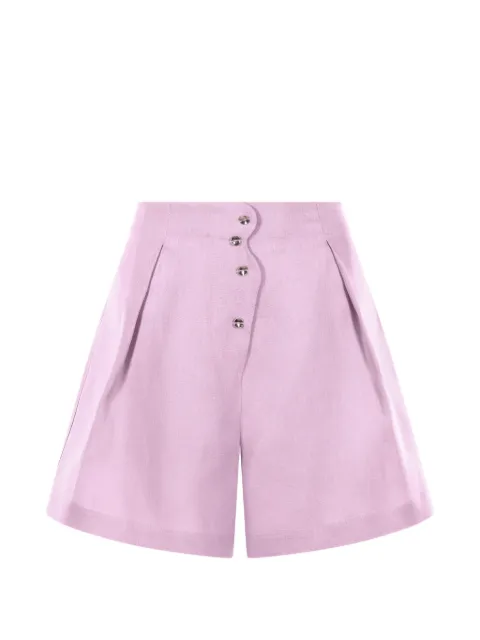 Mia Peculiar shorts de vestir con detalle de ondas