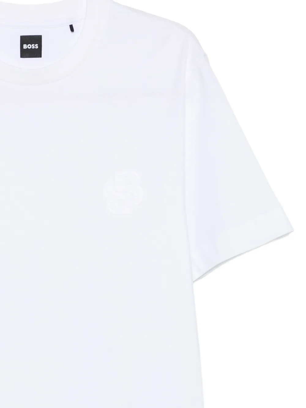 BOSS T-shirt met geborduurd logo Wit