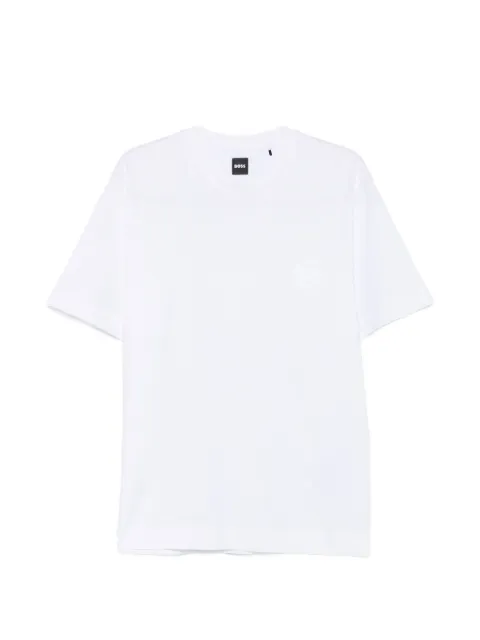 BOSS logo-embroidered T-shirt