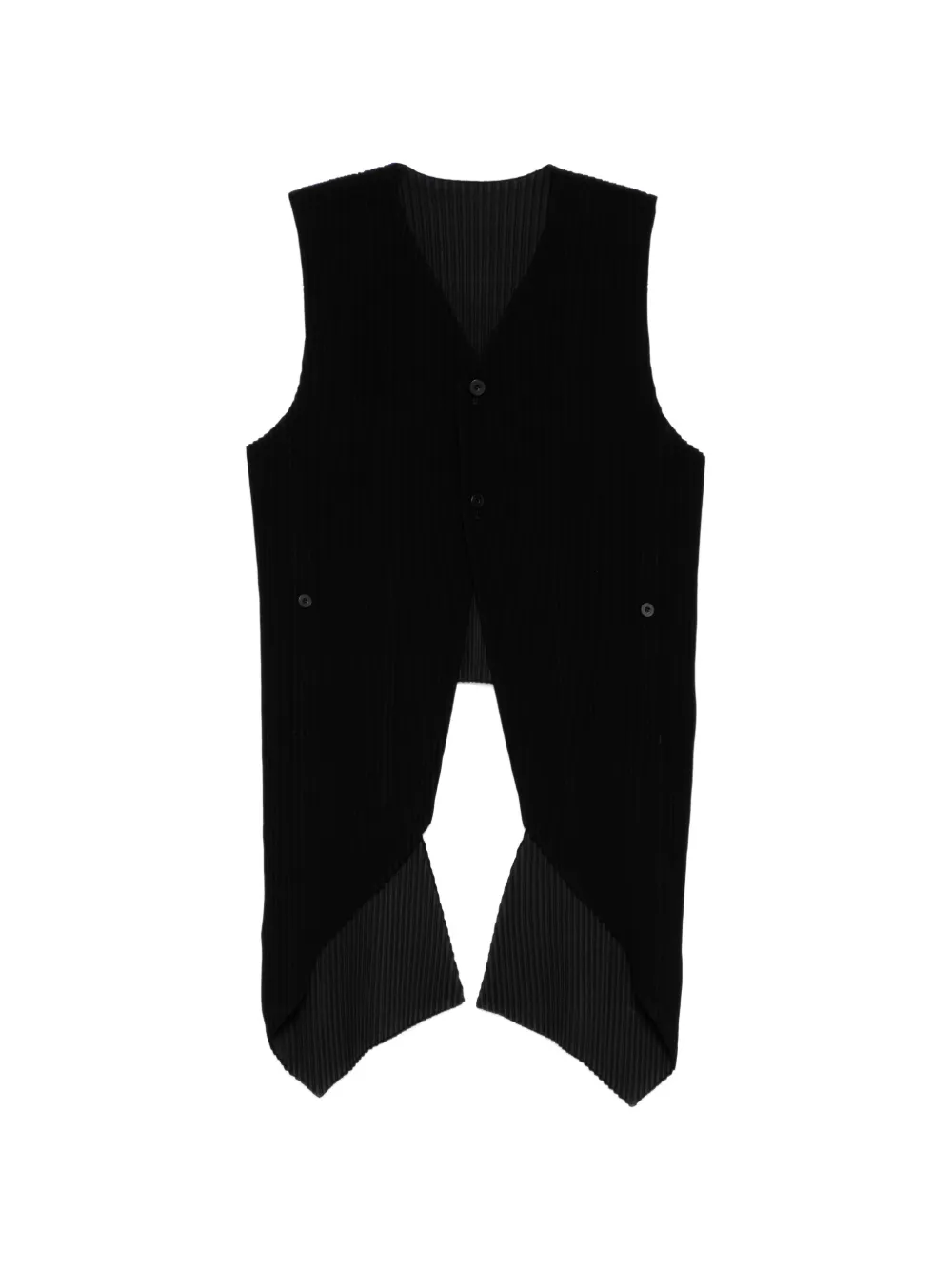 Homme Plissé Issey Miyake Tuxedo Pleats vest - Nero