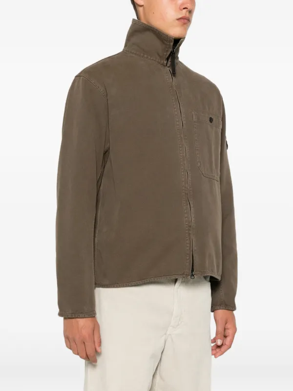 Stone Island ジップアップ ジャケット | ブラウン | FARFETCH JP