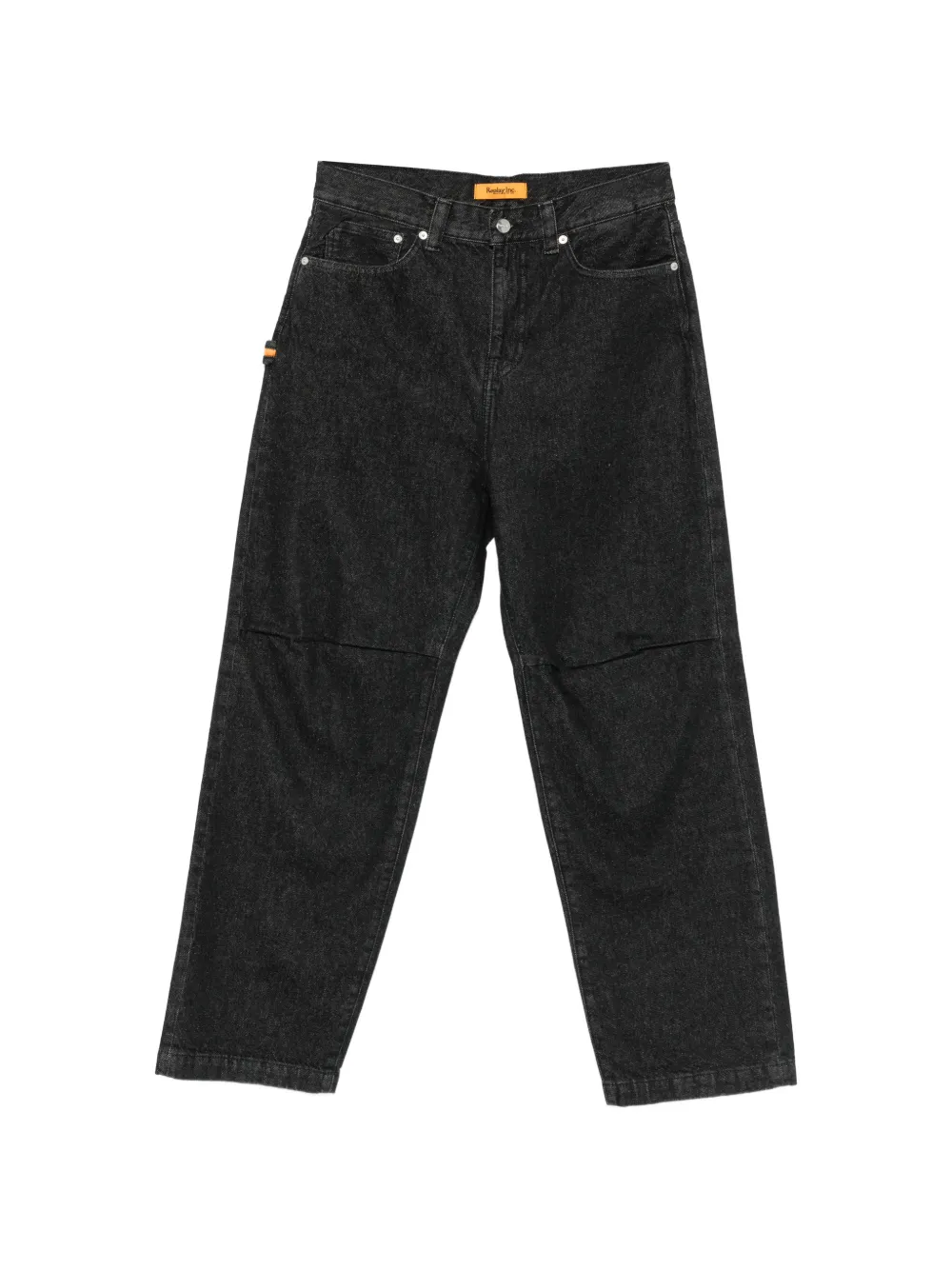 Replay belt-loops panelled jeans - Nero