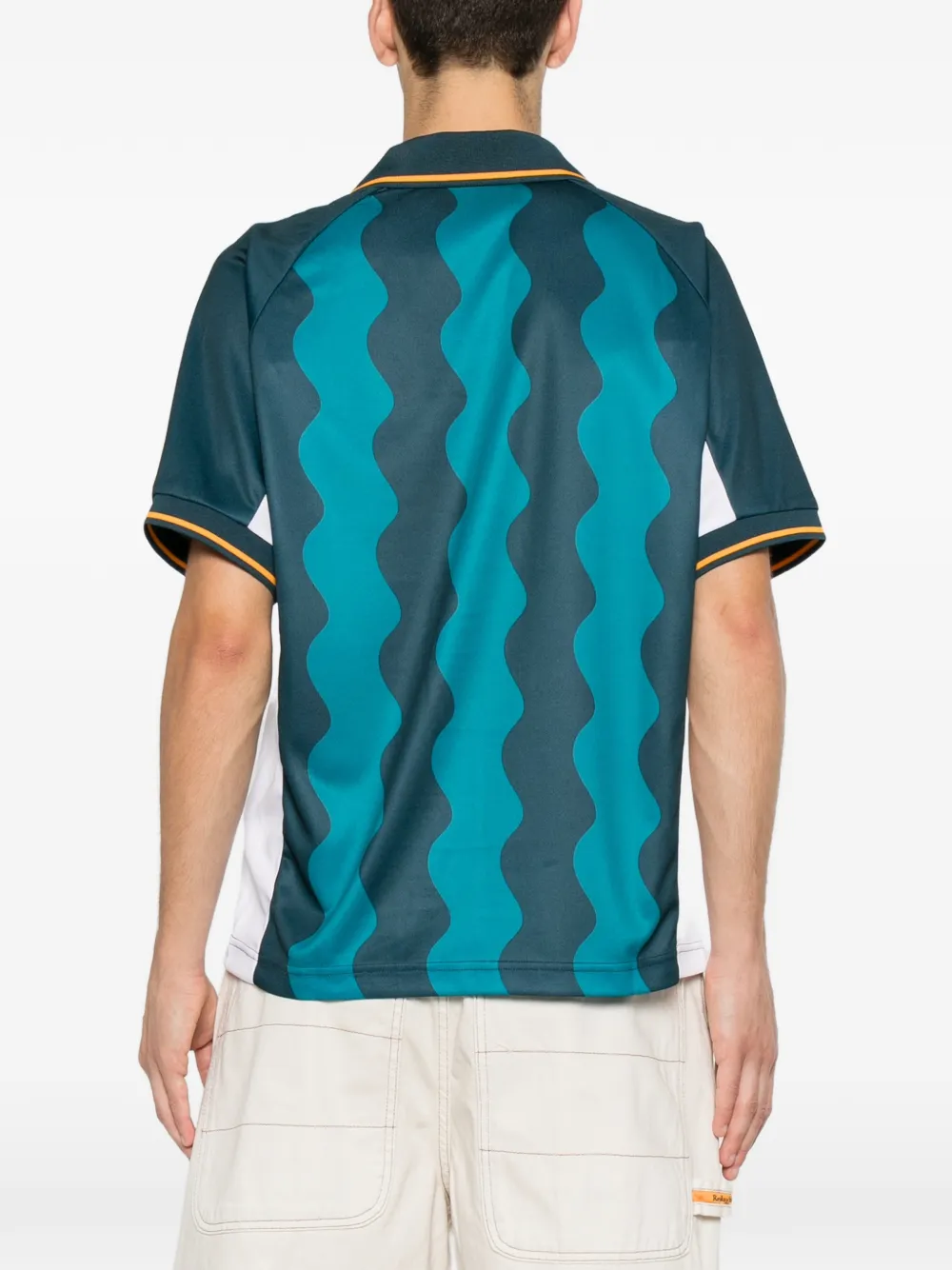 Replay Poloshirt met logoprint Blauw