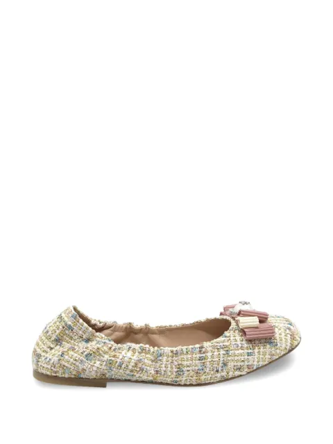 Casadei flats con detalle de moño