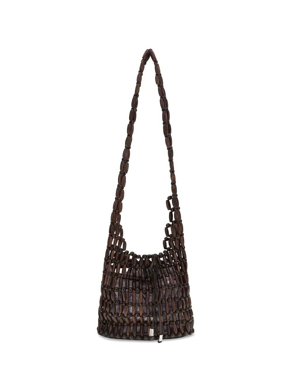 STAUD Coronado beaded shoulder bag - Marrone