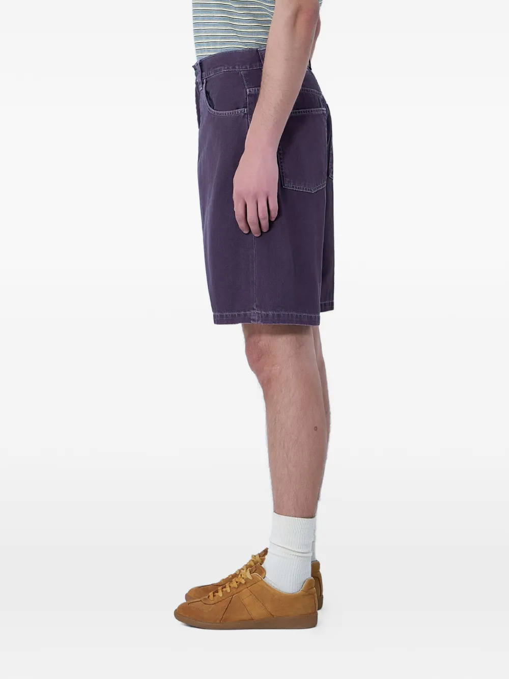 Carhartt WIP Denim shorts met zakken Paars
