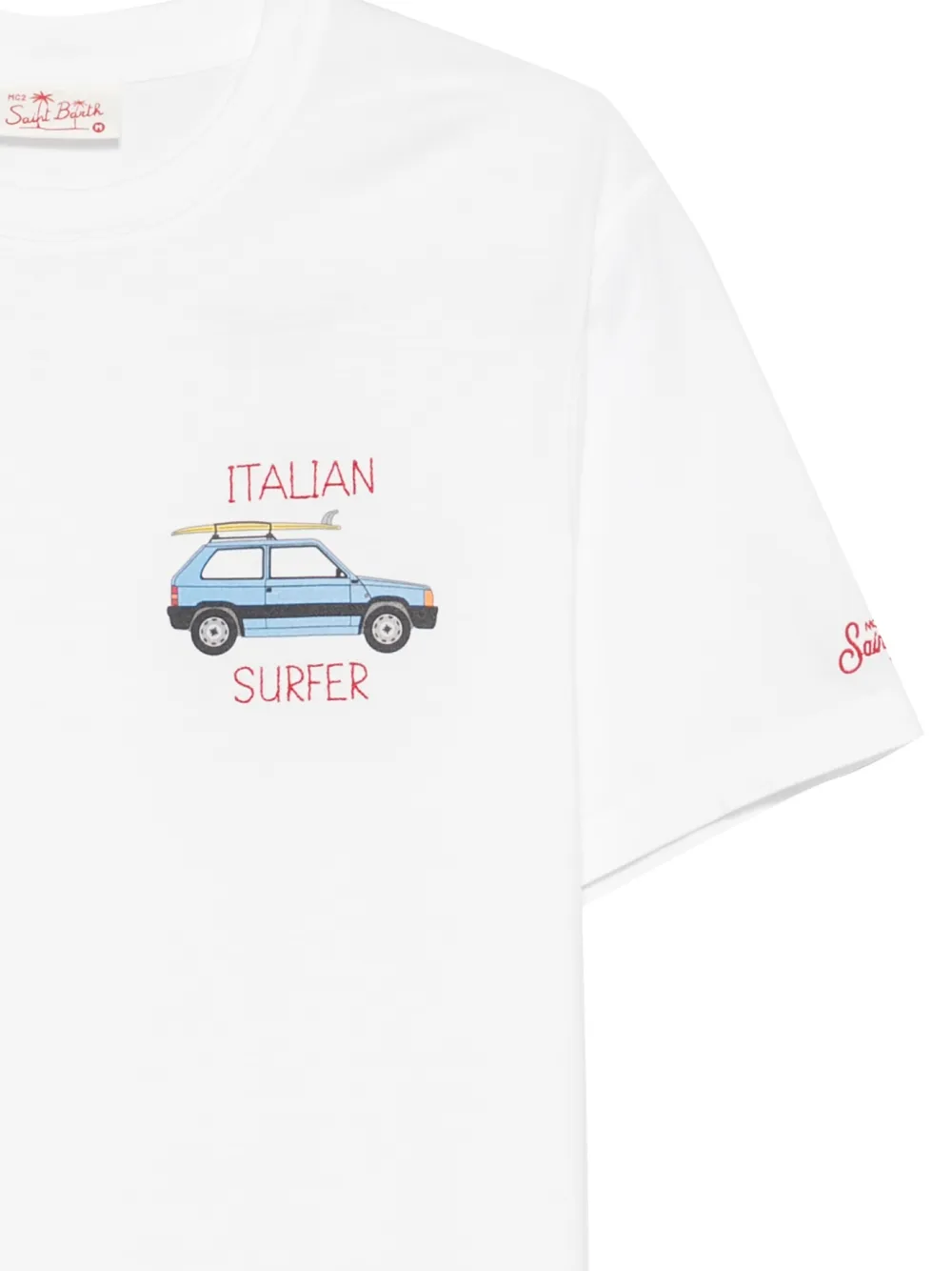 MC2 Saint Barth x Panda Portofino T-shirt met grafische print Wit