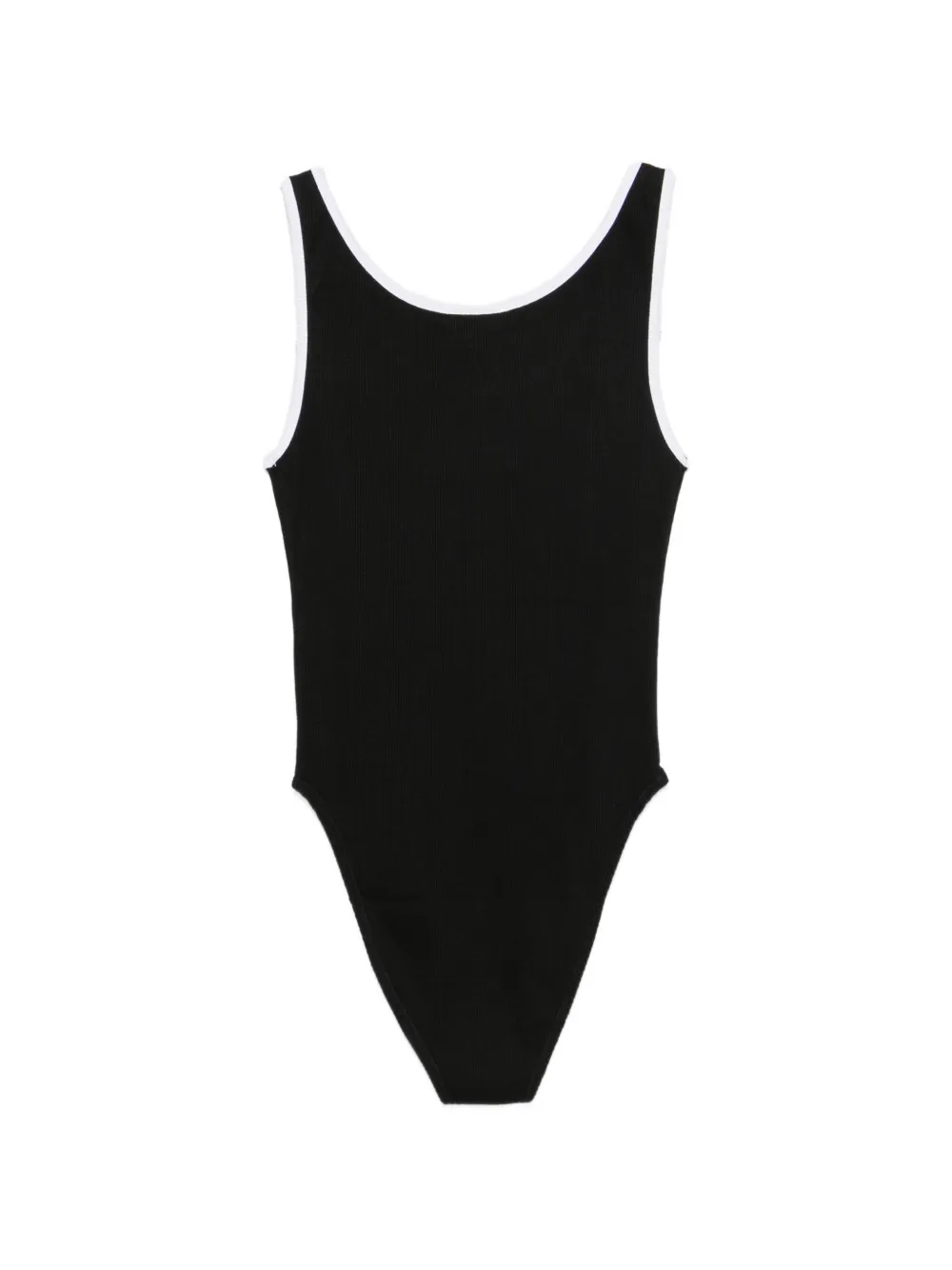 Karl Lagerfeld Jeans Ribgebreide body met logoprint Zwart