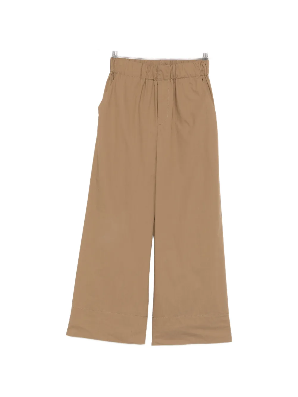 Susanne Bommer Elasticated-waistband Wide-leg Trousers In Brown