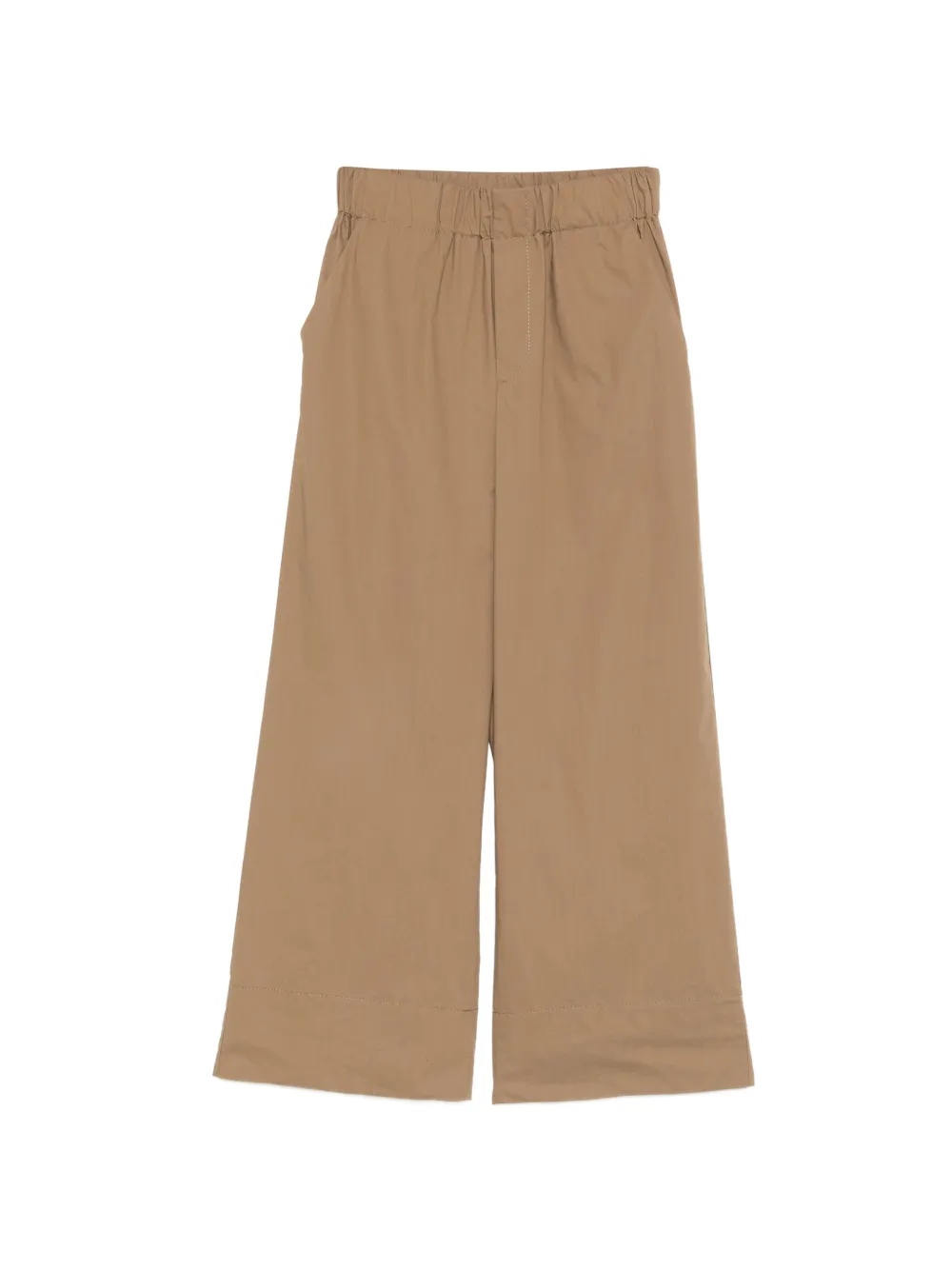 SUSANNE BOMMER elasticated-waistband wide-leg trousers - Toni neutri