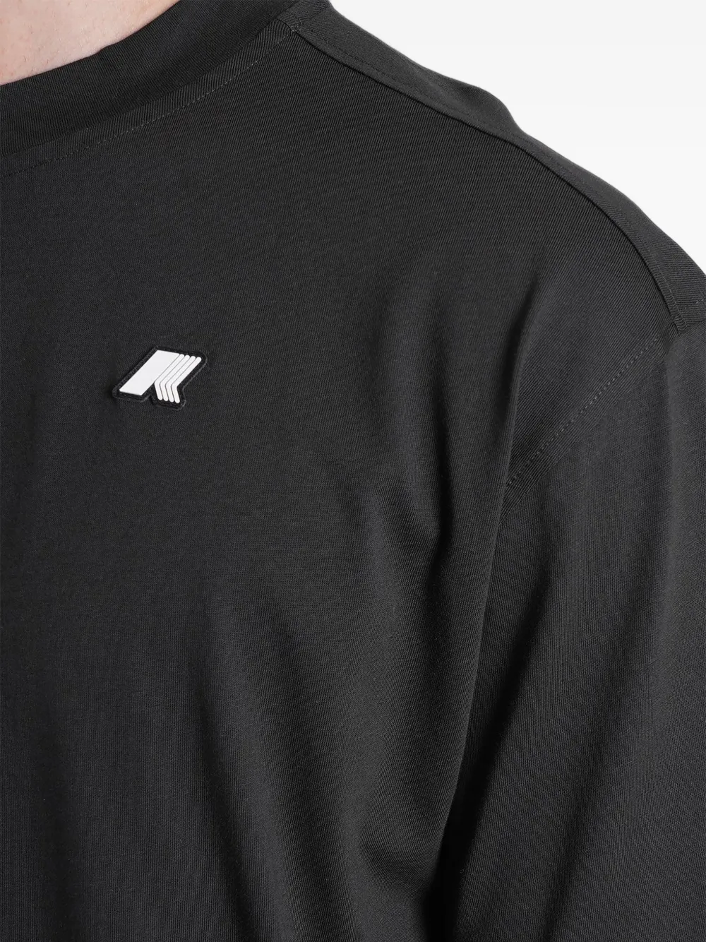 K-Way Solo T-shirt met logo-patch Zwart