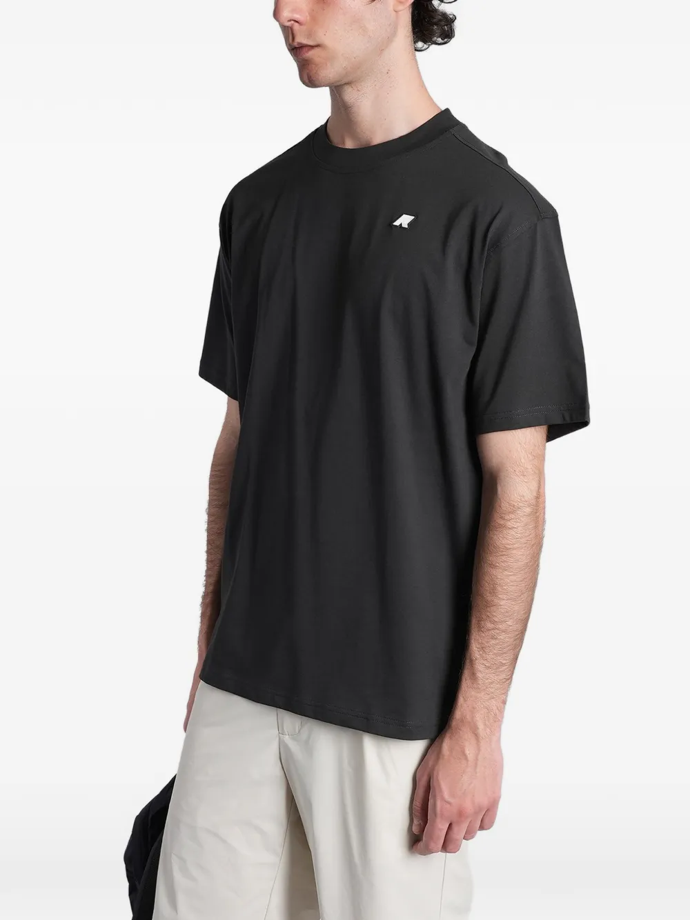 K-Way Solo T-shirt met logo-patch Zwart