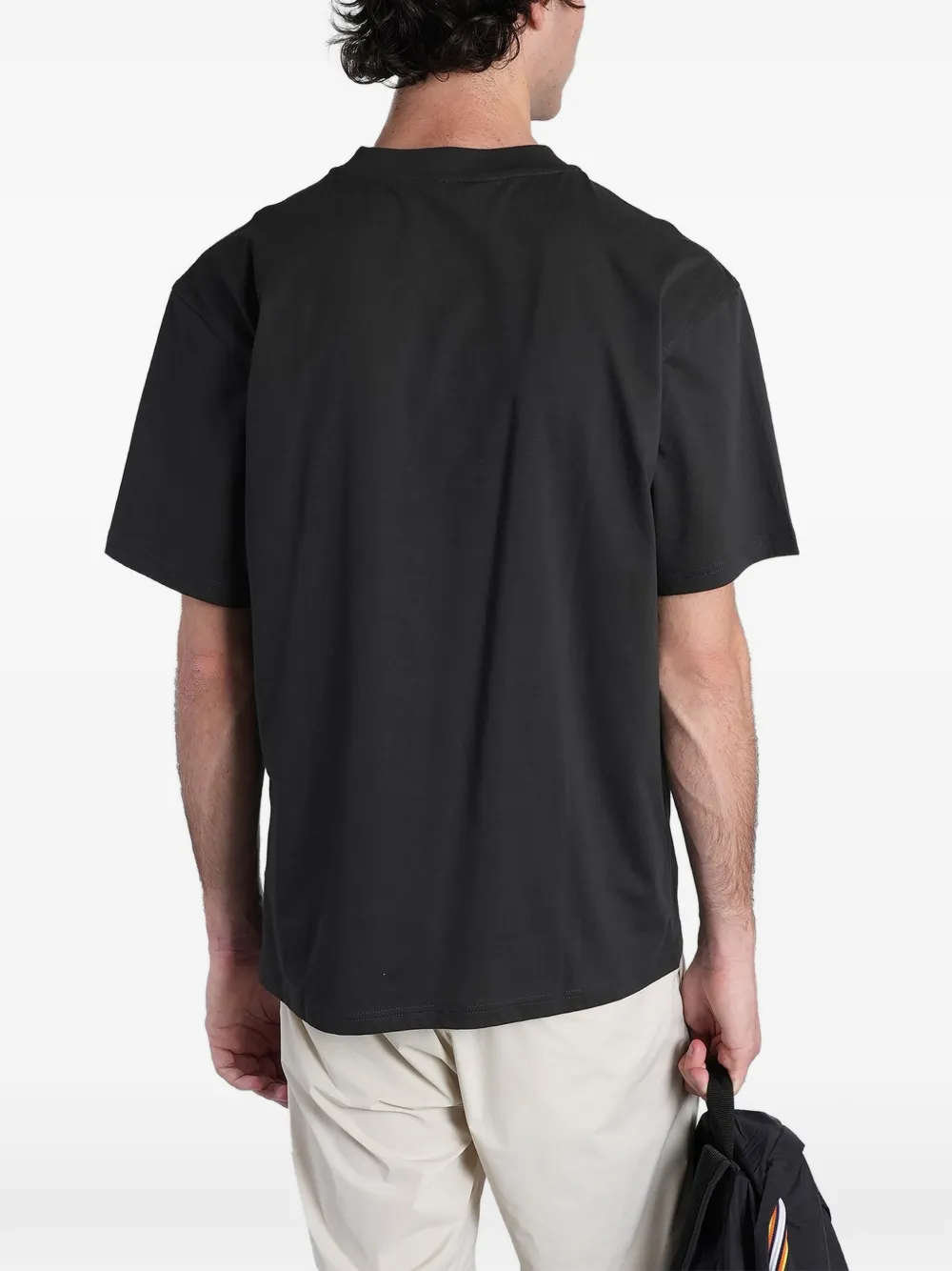 K-Way Solo T-shirt met logo-patch Zwart