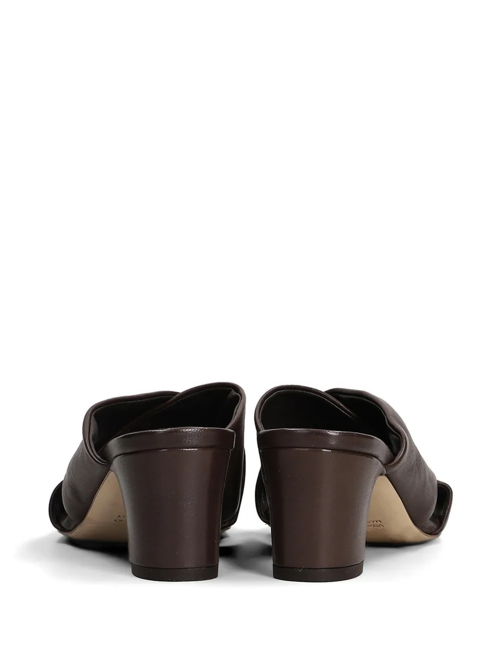 Julie Dee crossover-strap mules Bruin