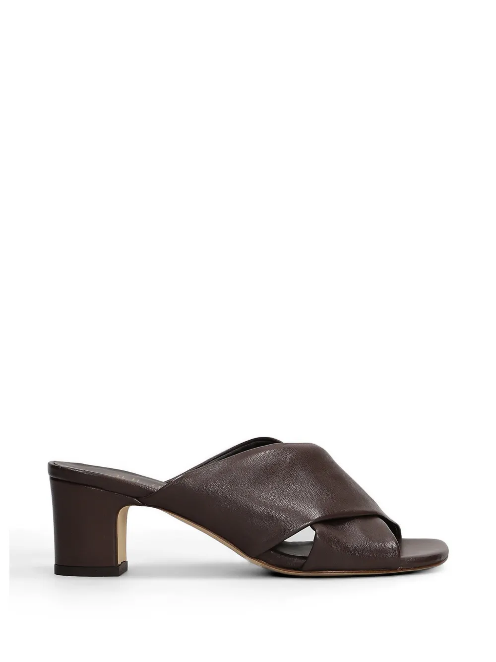 Julie Dee crossover-strap mules - Marrone