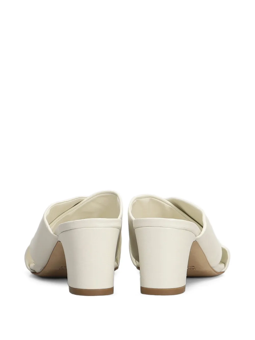 Julie Dee criss-cross leather mules Beige