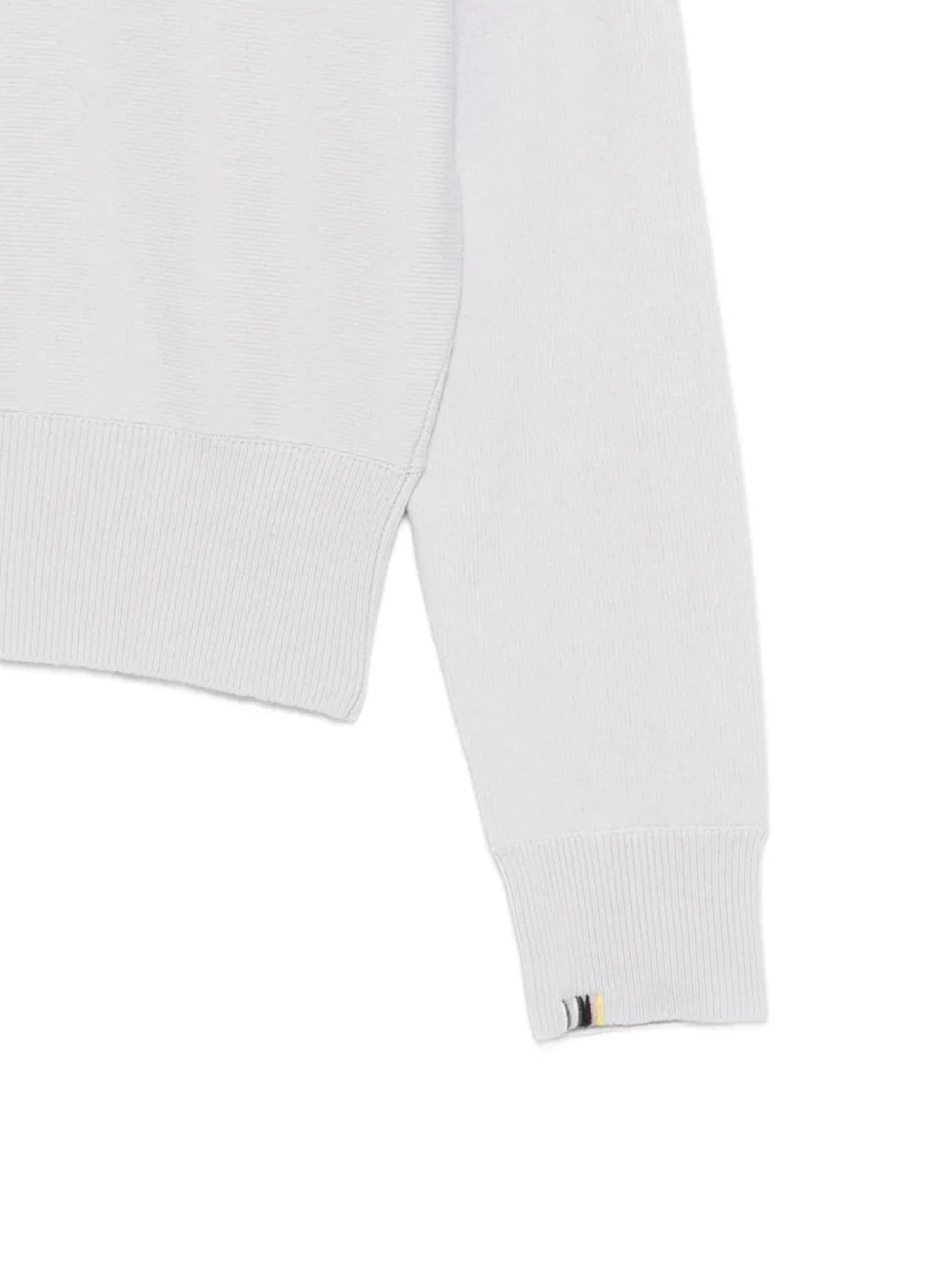 extreme cashmere Nº382 Belle trui met geribbelde afwerking Grijs