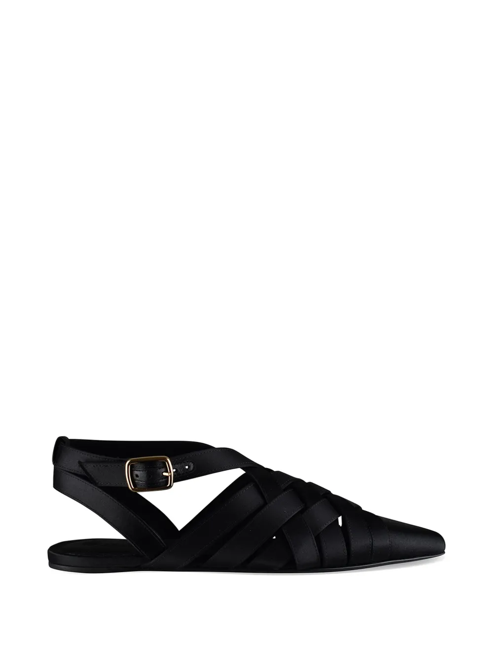 Loro Piana Silene criss-cross pumps Zwart