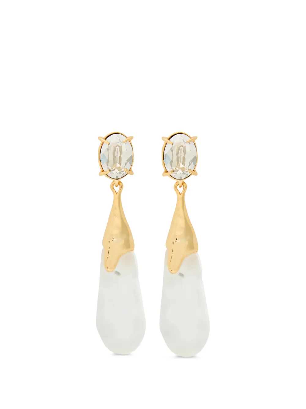 Alexis Bittar Bonbon crystal-embellished drop earrings - Gold