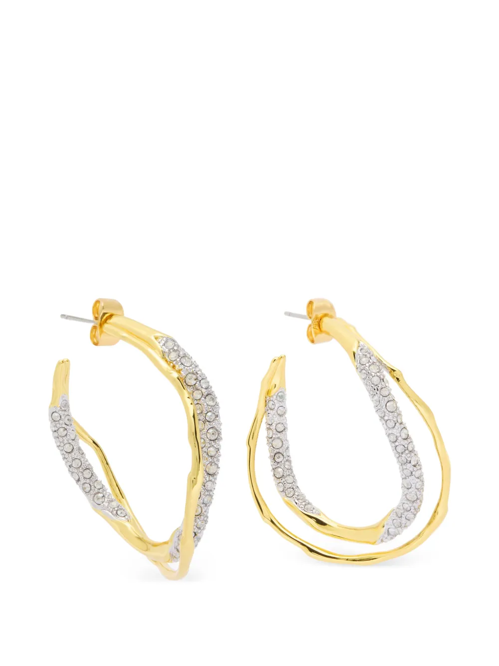 Alexis Bittar Solanales twist hoop earrings - Oro