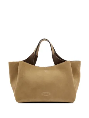 Tod's スエード レザートートバッグ | ニュートラル | FARFETCH JP