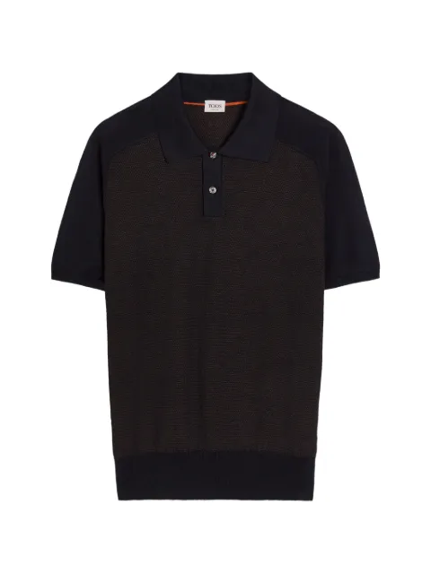 Tod's textured-knit polo shirt