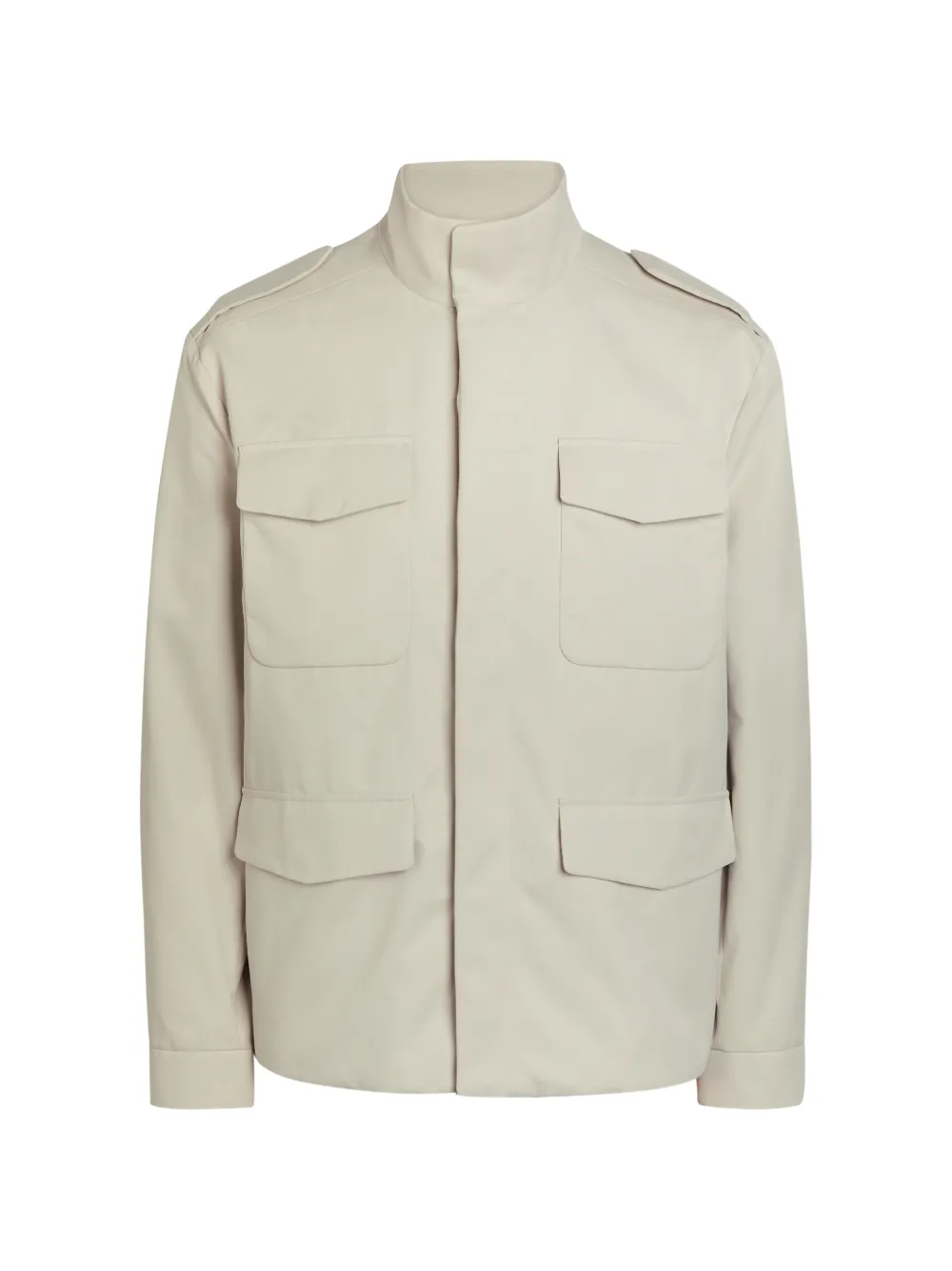 Tod's Zipped Field Jacket In Neutral