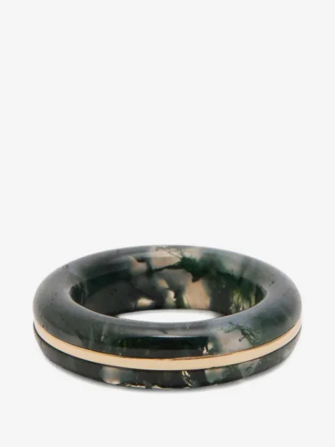 By Pariah moss-agate ring