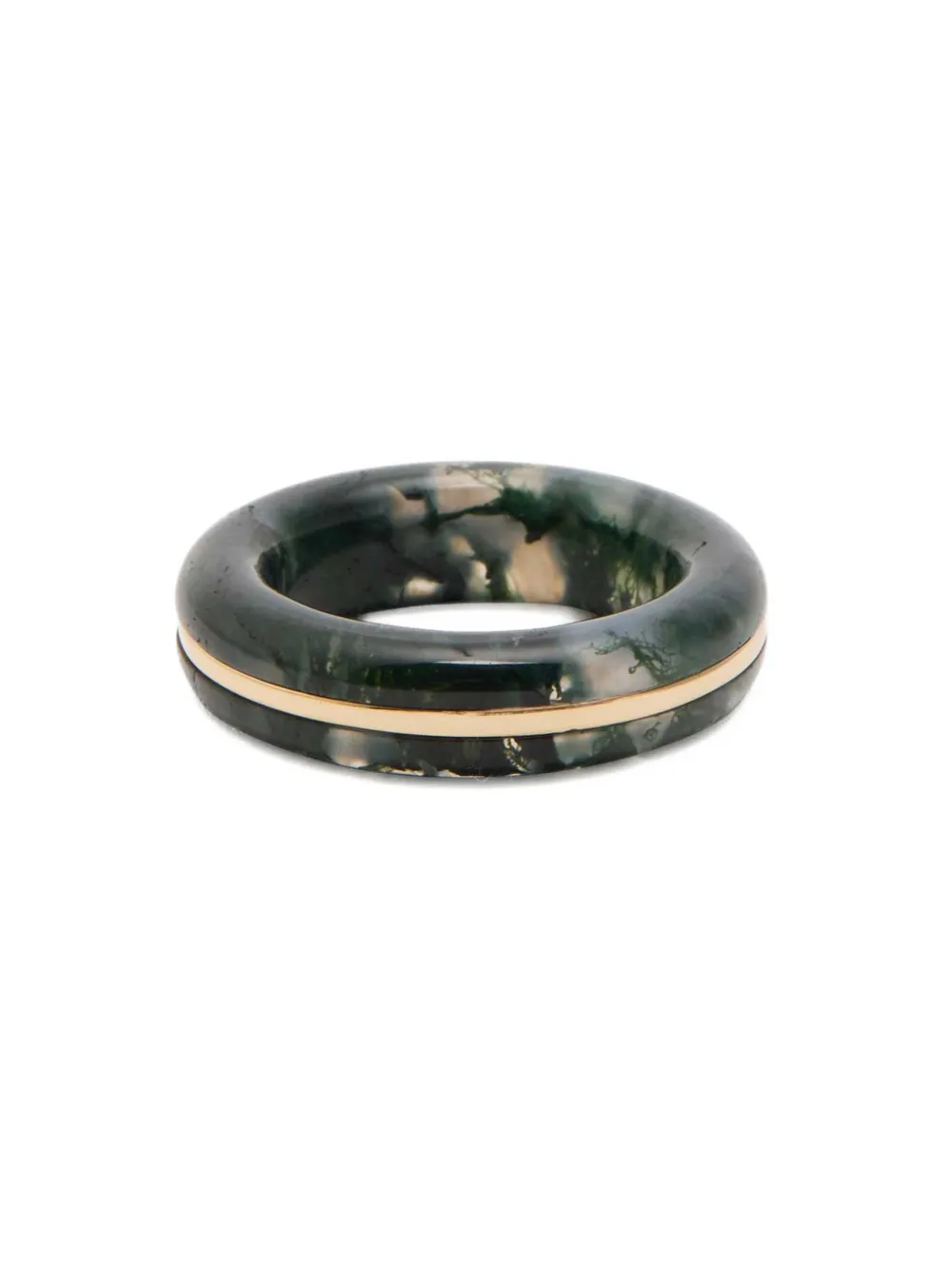  By Pariah Anillo Con ágata - Verde 
