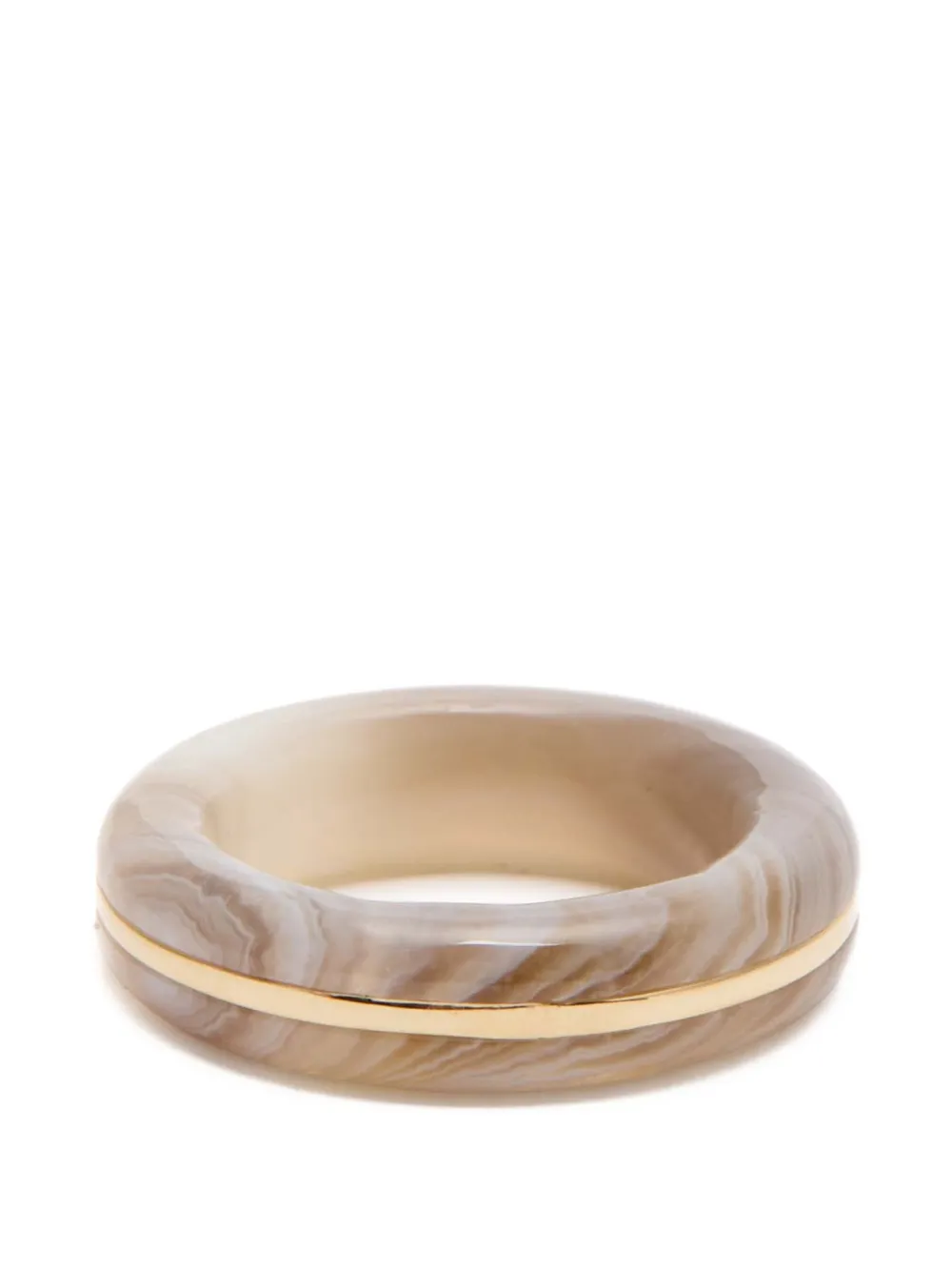 By Pariah marbled-effect band ring - Toni neutri