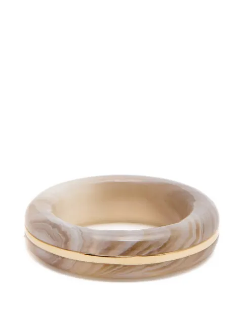 By Pariah marbled-effect band ring